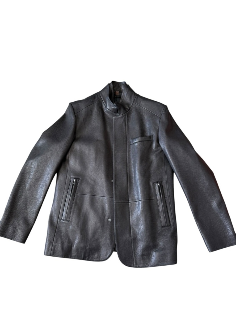 Overland men’s brown leather jacket